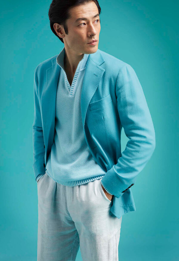 Light Blue Paul Stuart Light Blue Cashmere Soft | UK_PAUL75063