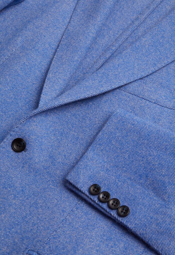 Light Blue Paul Stuart Solid Wool Soft Constructed | UK_PAUL40003