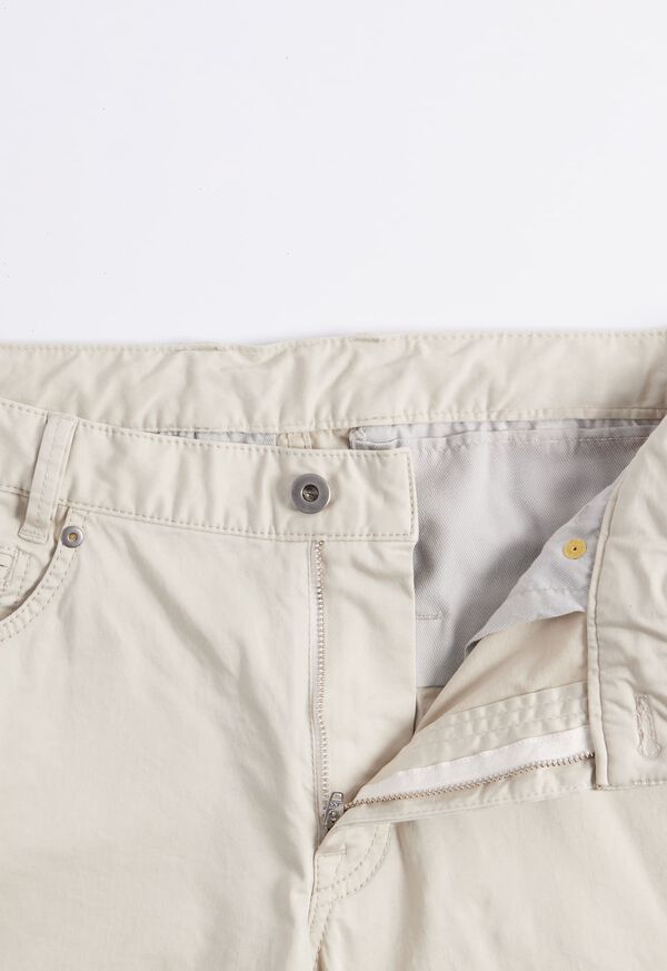 Light Khaki Paul Stuart Cotton Five Pocket | UK_PAUL54432