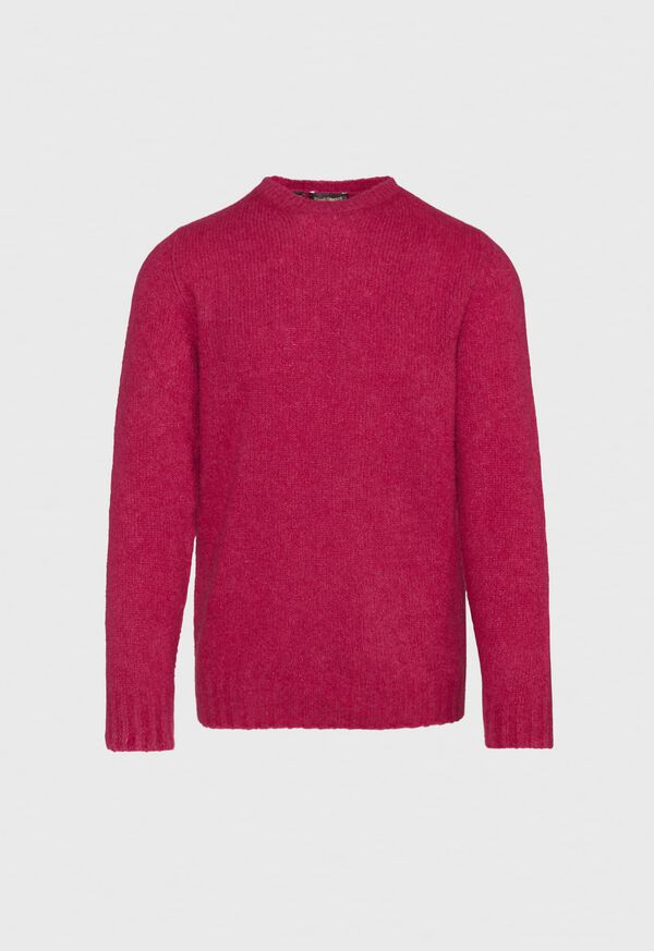 Light Pink Paul Stuart Boucle Crewneck | UK_PAUL30715