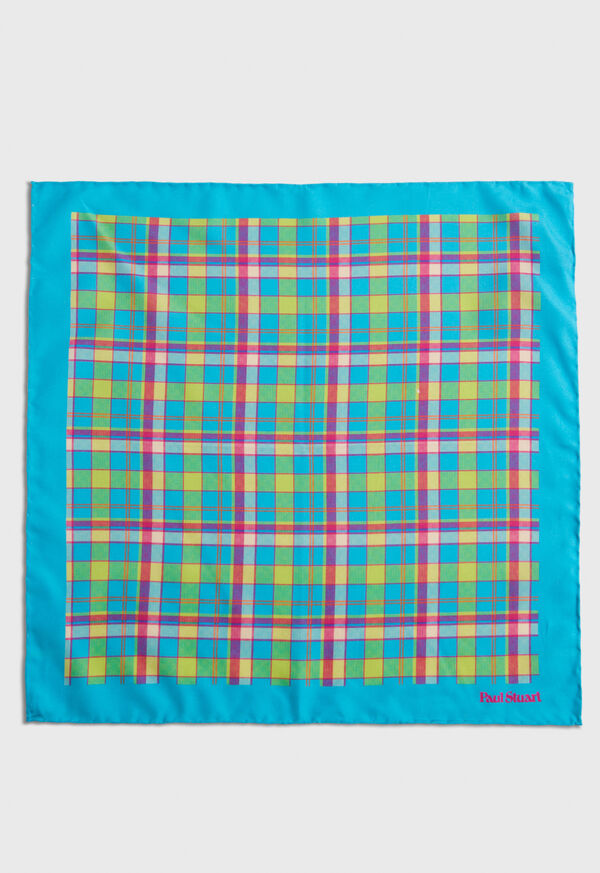 Mint Paul Stuart Habotai Silk Plaid | UK_PAUL85665