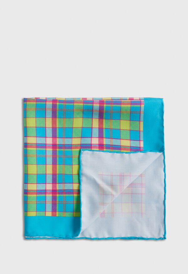 Mint Paul Stuart Habotai Silk Plaid | UK_PAUL85665