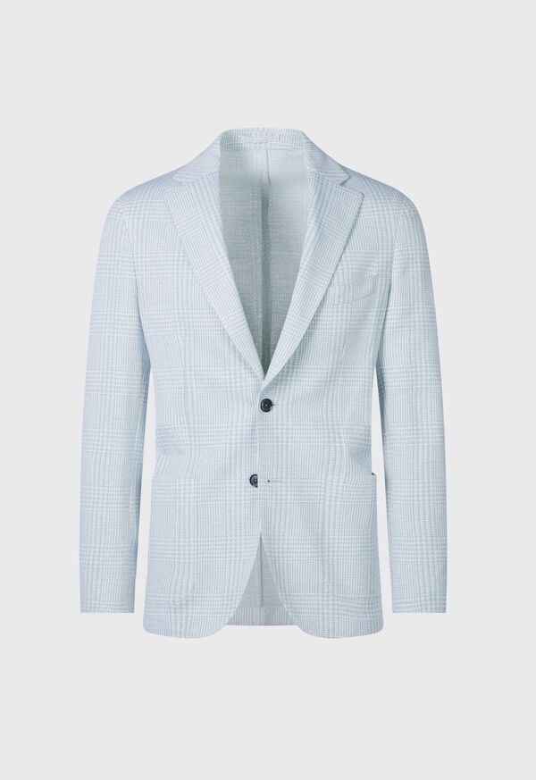 Mint Paul Stuart Linen Cotton Plaid | UK_PAUL23613