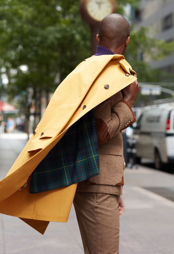 Mustard Paul Stuart Removable Lining Rain | UK_PAUL94686