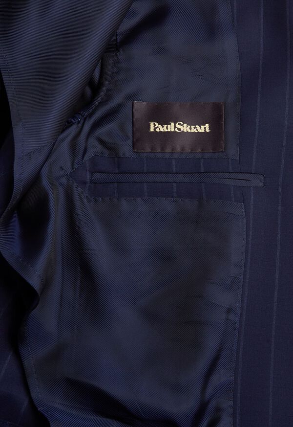 Navy Paul Stuart All Year Wool Stripe Suit | UK_PAUL44813