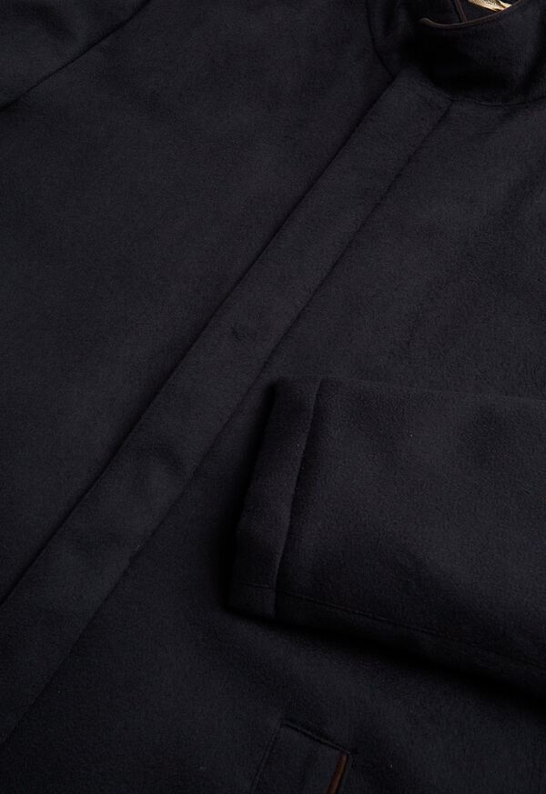 Navy Paul Stuart Cashmere Car Coat | UK_PAUL77727