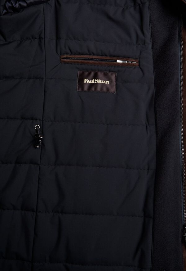 Navy Paul Stuart Cashmere Car Coat | UK_PAUL77727