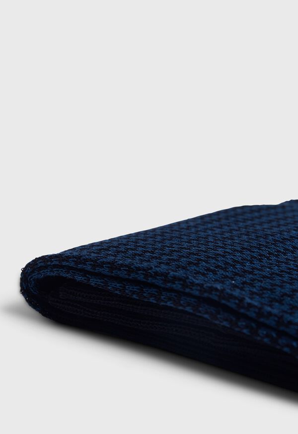 Navy Paul Stuart Cotton Houndstooth | UK_PAUL58023