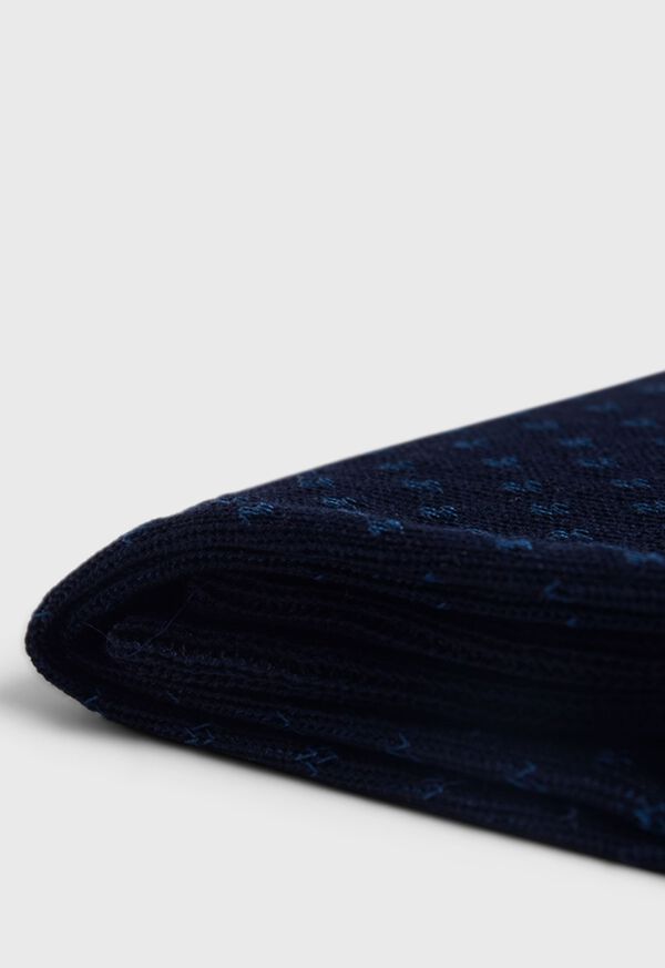 Navy Paul Stuart Cotton Jacquard | UK_PAUL30154