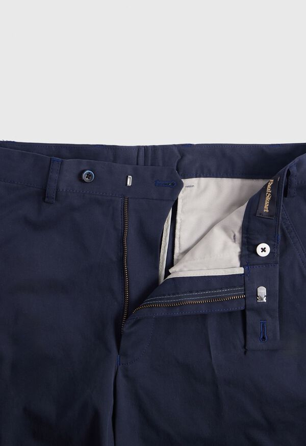 Navy Paul Stuart Cotton & Cashmere Bermuda | UK_PAUL15679