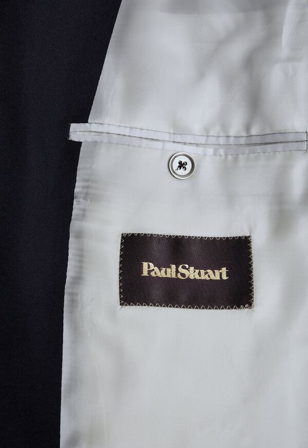 Navy Paul Stuart Doeskin Super 120s Wool Paul Blazer | UK_PAUL51752