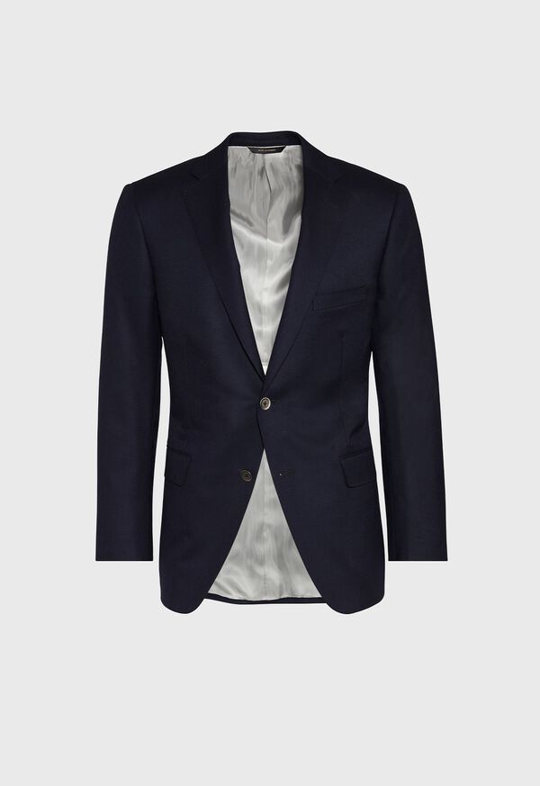 Navy Paul Stuart Doeskin Super 120s Wool Paul Blazer | UK_PAUL51752