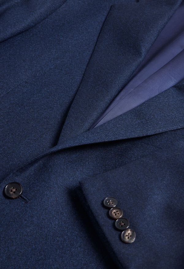 Navy Paul Stuart Heather Textured Wool | UK_PAUL70703