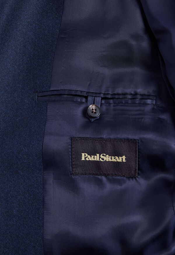 Navy Paul Stuart Heather Textured Wool | UK_PAUL70703