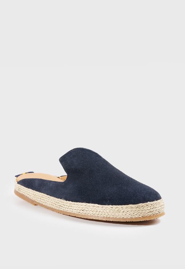 Navy Paul Stuart Miami Suede Espadrille | UK_PAUL10822