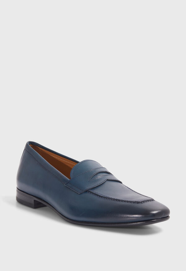 Navy Paul Stuart Penny Leather | UK_PAUL45905