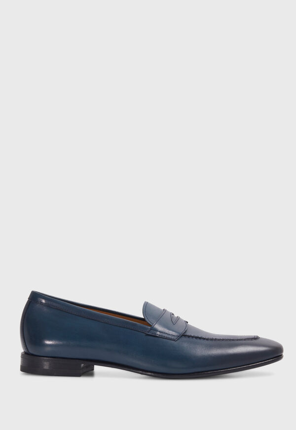 Navy Paul Stuart Penny Leather | UK_PAUL45905