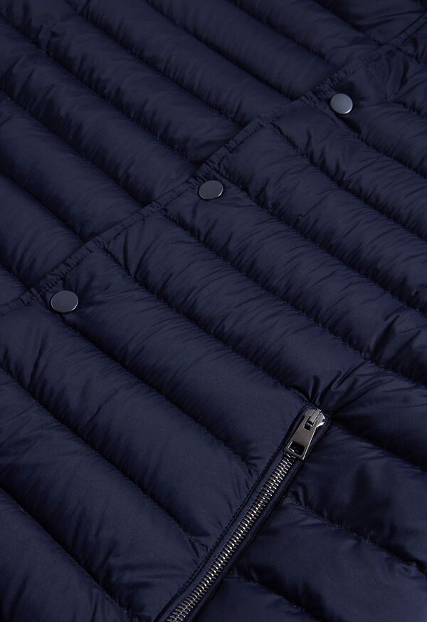 Navy Paul Stuart Quilted Nylon Vest | UK_PAUL23554