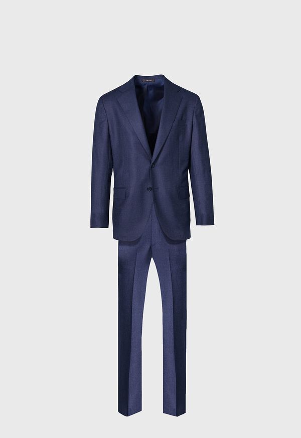 Navy Paul Stuart Textured Solid Wool | UK_PAUL29974