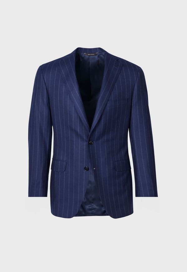 Navy Paul Stuart Wool Stripe Paul | UK_PAUL44097