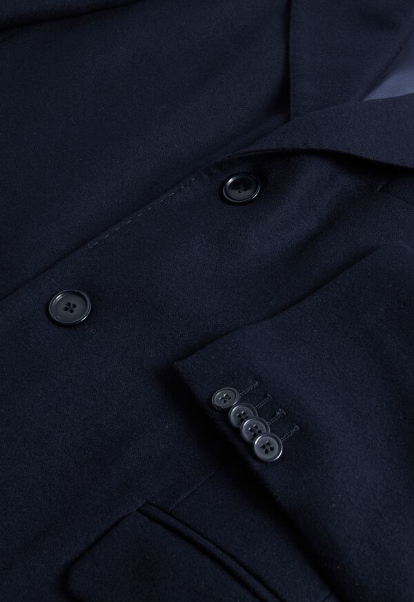 Navy Paul Stuart Wool & Cashmere Chesterfield | UK_PAUL23195