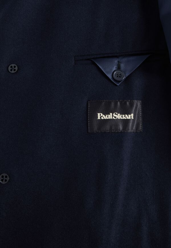 Navy Paul Stuart Wool & Cashmere Chesterfield | UK_PAUL23195