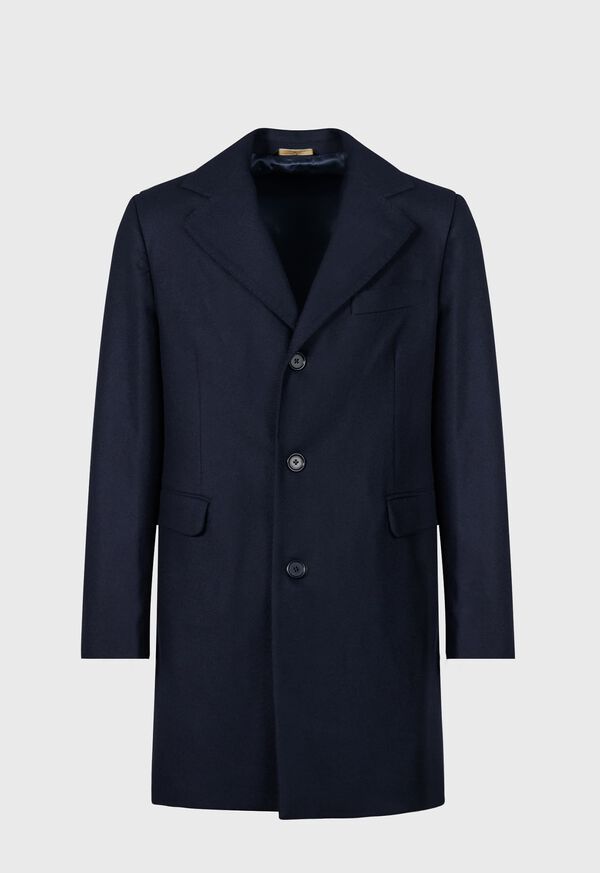 Navy Paul Stuart Wool & Cashmere Chesterfield | UK_PAUL23195