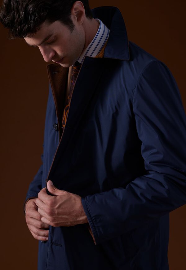 Navy / Brown Paul Stuart Cashmere Reversible | UK_PAUL21483