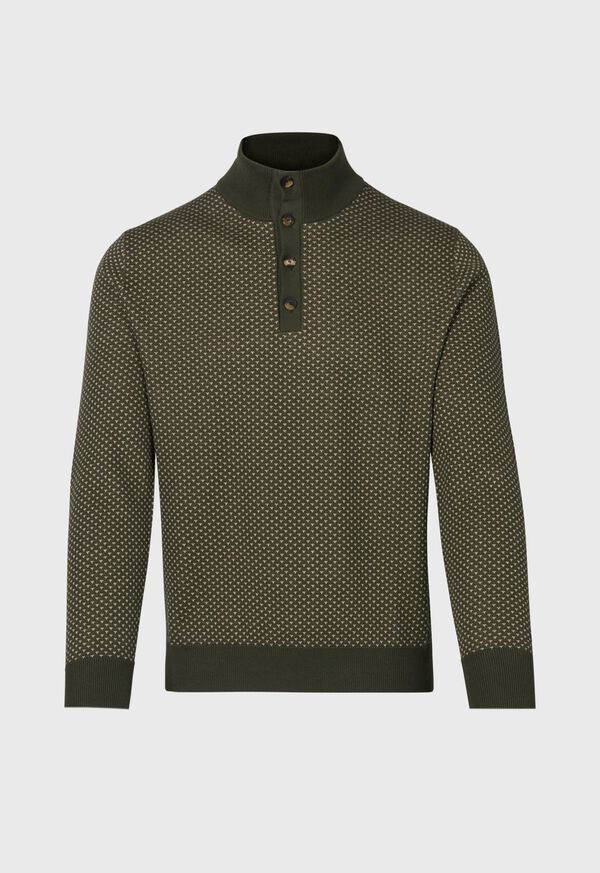 Olive Paul Stuart Button Mock Neck | UK_PAUL14313