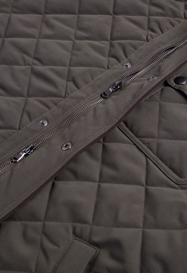 Olive Paul Stuart Diamond Quilted Vest | UK_PAUL10569