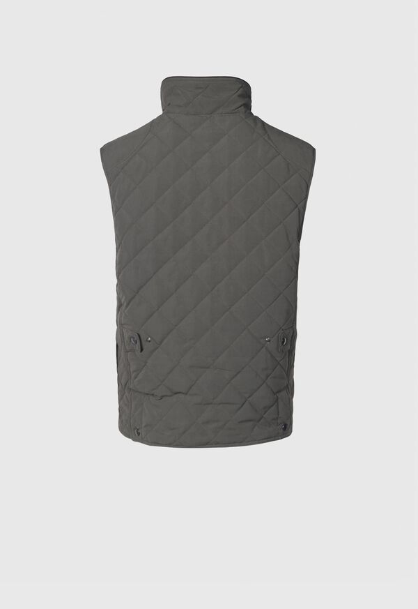 Olive Paul Stuart Diamond Quilted Vest | UK_PAUL10569