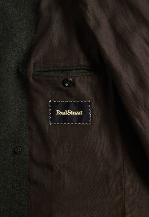 Olive Paul Stuart Double Breasted Military Style Wool Coat | UK_PAUL64590