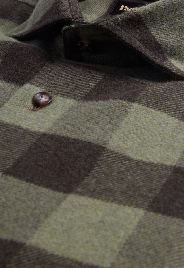 Olive Paul Stuart Flannel Buffalo Check | UK_PAUL94886