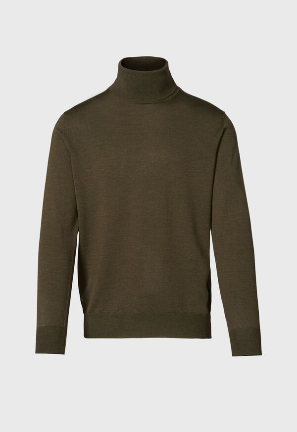 Olive Paul Stuart Merino Wool Turtleneck | UK_PAUL65405