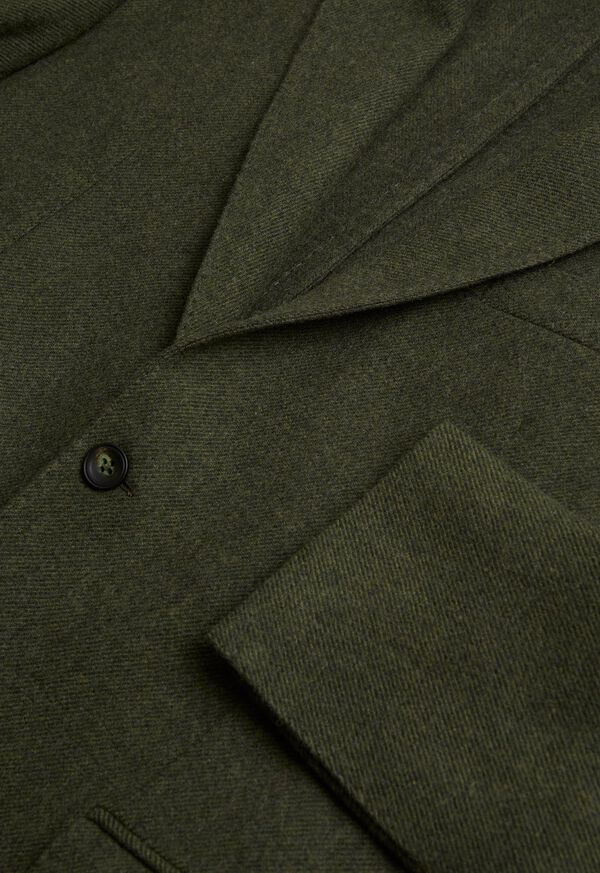 Olive Paul Stuart Solid Wool Soft Constructed | UK_PAUL66730