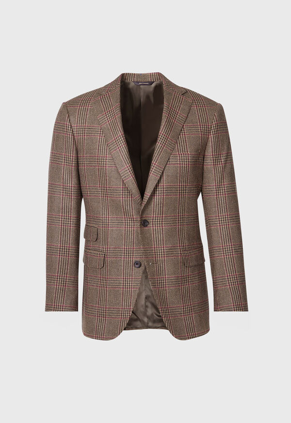 Olive / Red Paul Stuart Wool Cashmere Plaid Paul | UK_PAUL59246