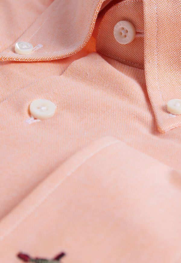 Orange Paul Stuart Cotton Oxford | UK_PAUL23867