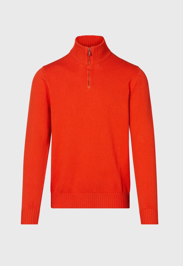 Orange Paul Stuart Quarter Zip | UK_PAUL62674