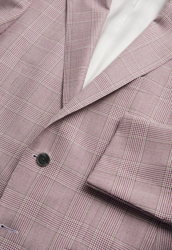 Purple Paul Stuart Cashmere Glen Plaid | UK_PAUL94957