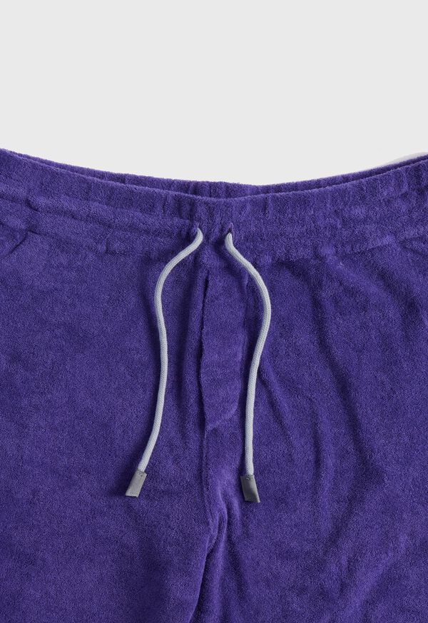 Purple Paul Stuart Cotton Terry Cloth Drawstring | UK_PAUL40498