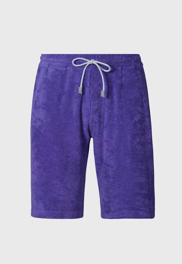 Purple Paul Stuart Cotton Terry Cloth Drawstring | UK_PAUL40498