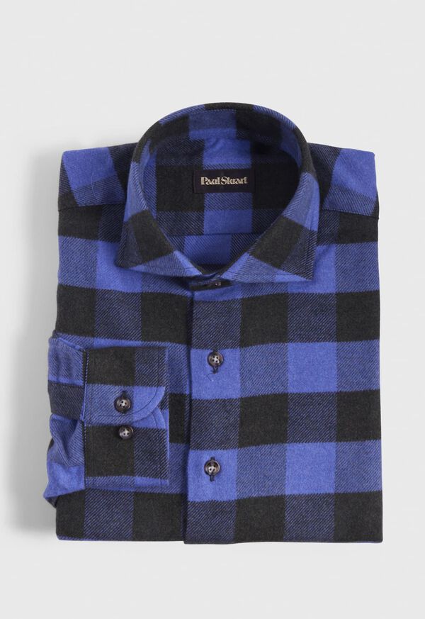 Purple Paul Stuart Flannel Buffalo Check | UK_PAUL80922