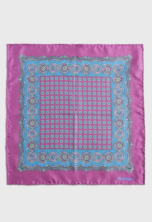 Purple Paul Stuart Silk Twill Medallion | UK_PAUL10983