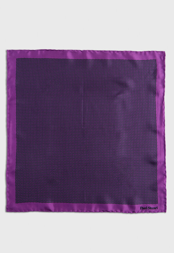 Purple Paul Stuart Silk Twill Micro Medallion | UK_PAUL25245