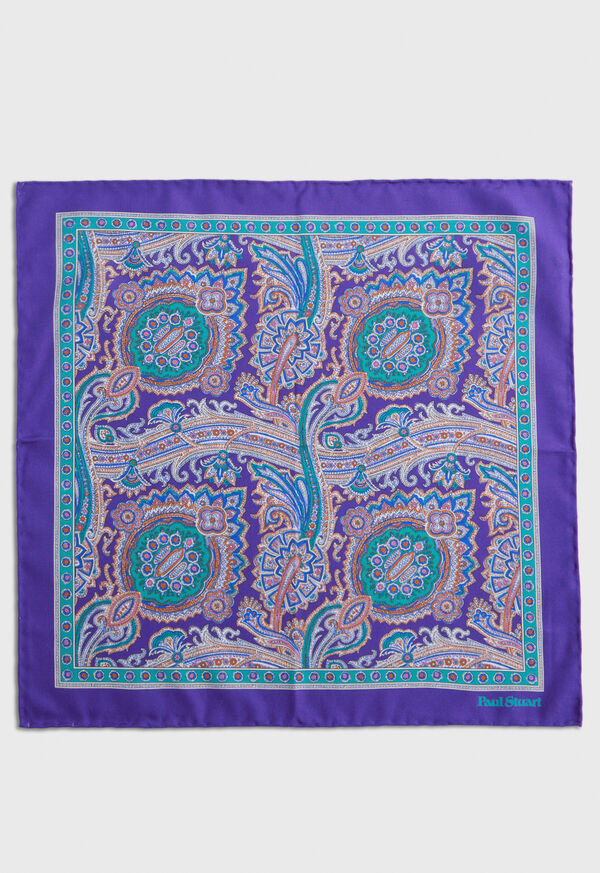 Purple Paul Stuart Silk Twill Paisley | UK_PAUL42251