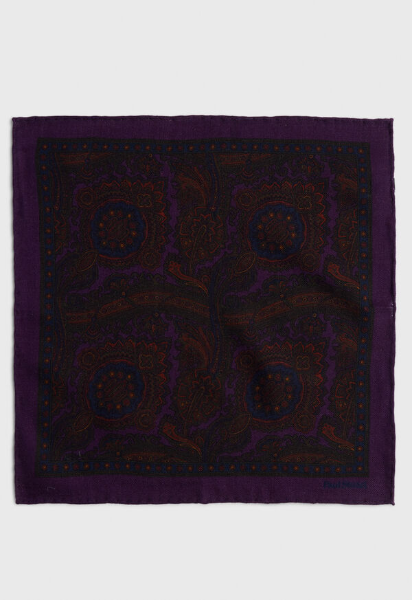 Purple Paul Stuart Wool Paisley | UK_PAUL89365