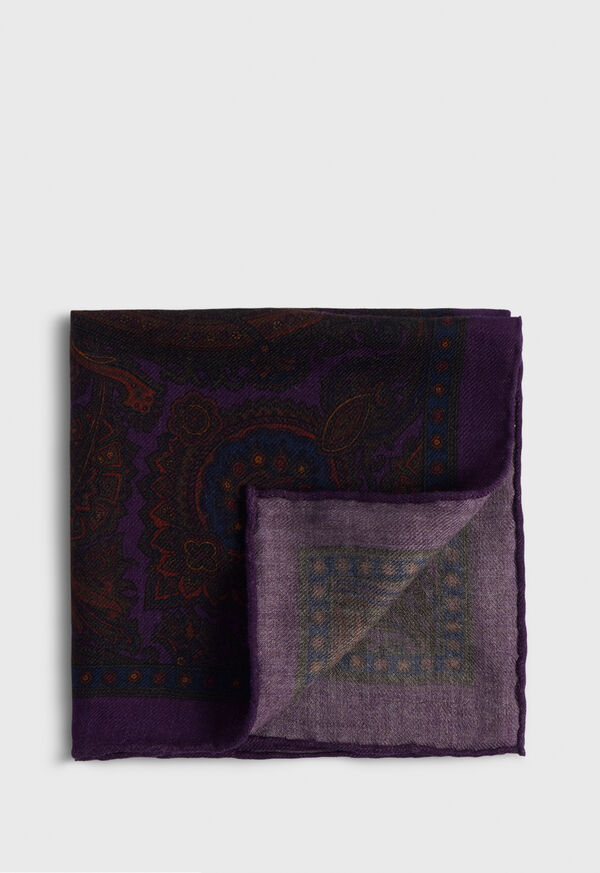 Purple Paul Stuart Wool Paisley | UK_PAUL89365