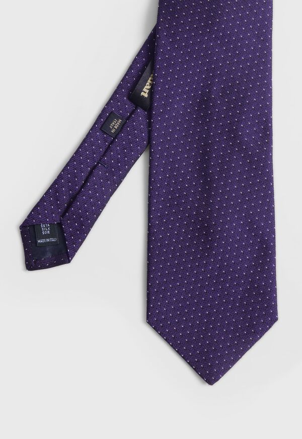 Purple Paul Stuart Woven Silk Micro Pattern | UK_PAUL78130