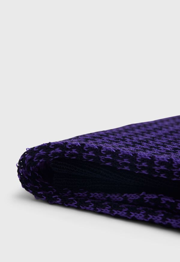 Purple / Black Paul Stuart Cotton Houndstooth | UK_PAUL60102