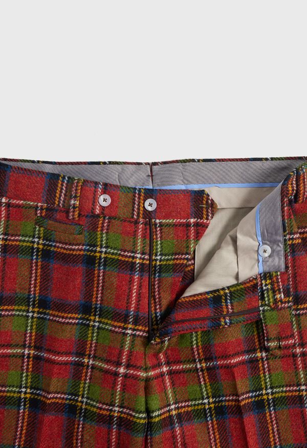 Red Paul Stuart Anthony Wool Plaid | UK_PAUL34934